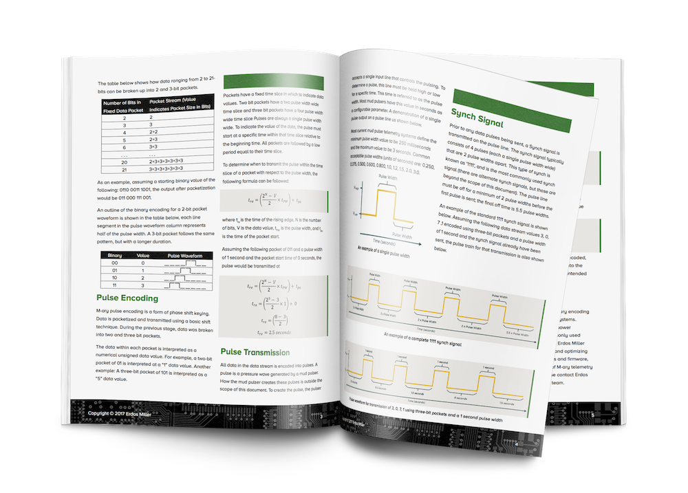 MUD Pulse Telemetry M-Ary Encoding and Decoding